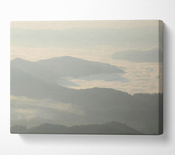  A Canvas Print of Pale Morning Mist Canvas Print