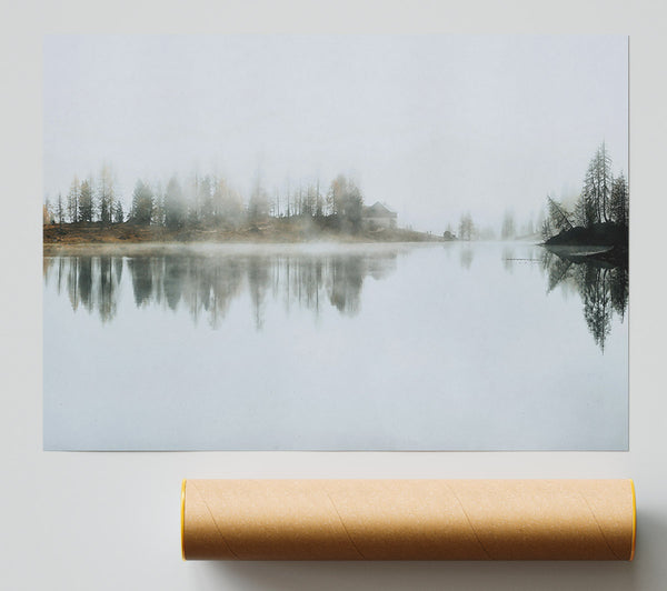 Pale Mist Reflections. Giclee Print