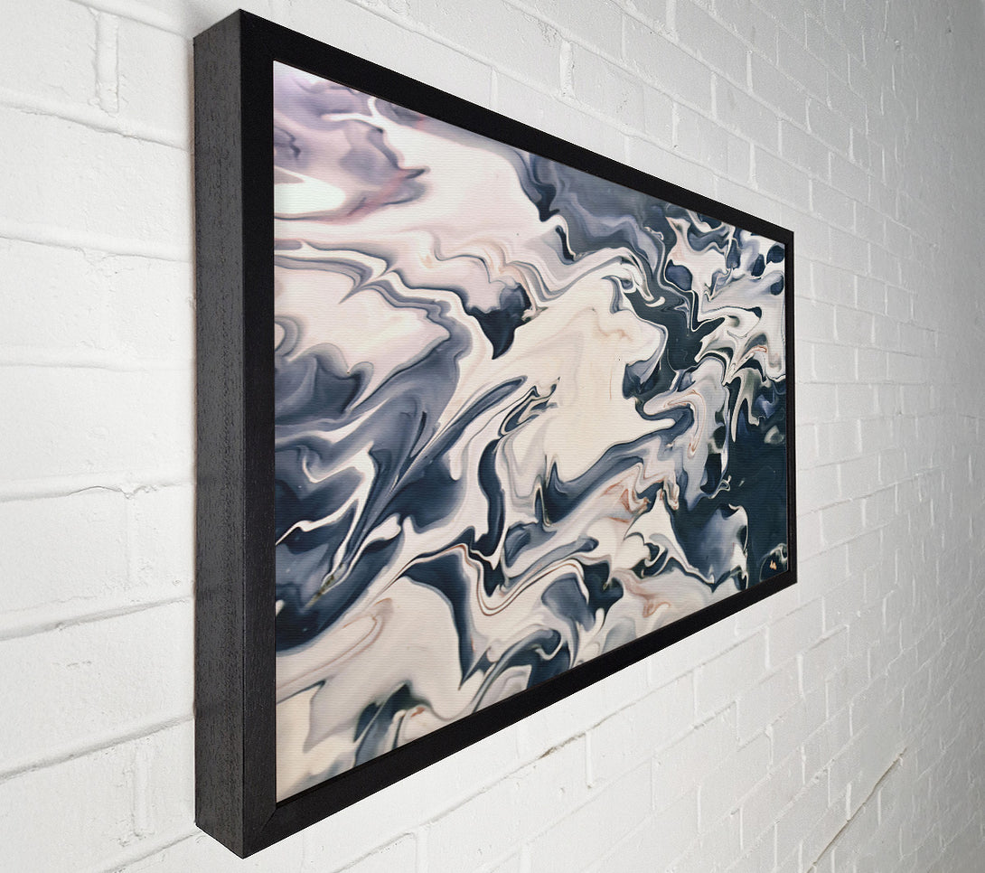  A Canvas Print of Black & White Swirls Canvas Print