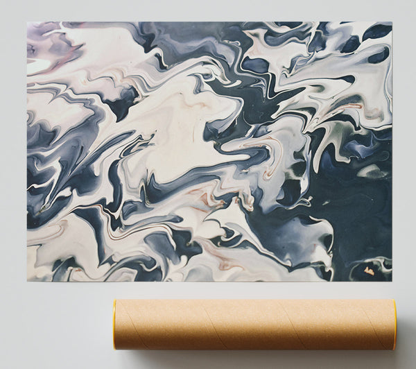 Black & White Swirls Poster