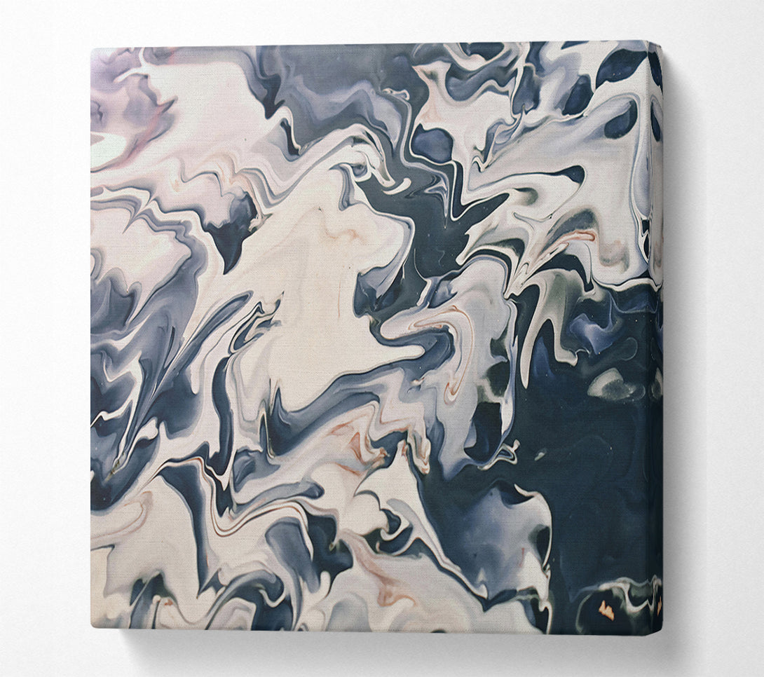  A Canvas Print of Black & White Swirls Canvas Print