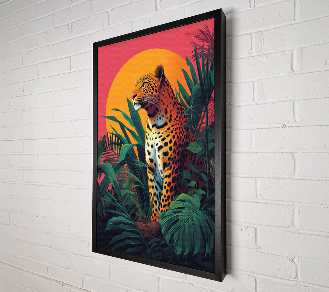  A Canvas Print of Bold Leopard Modern Canvas Art