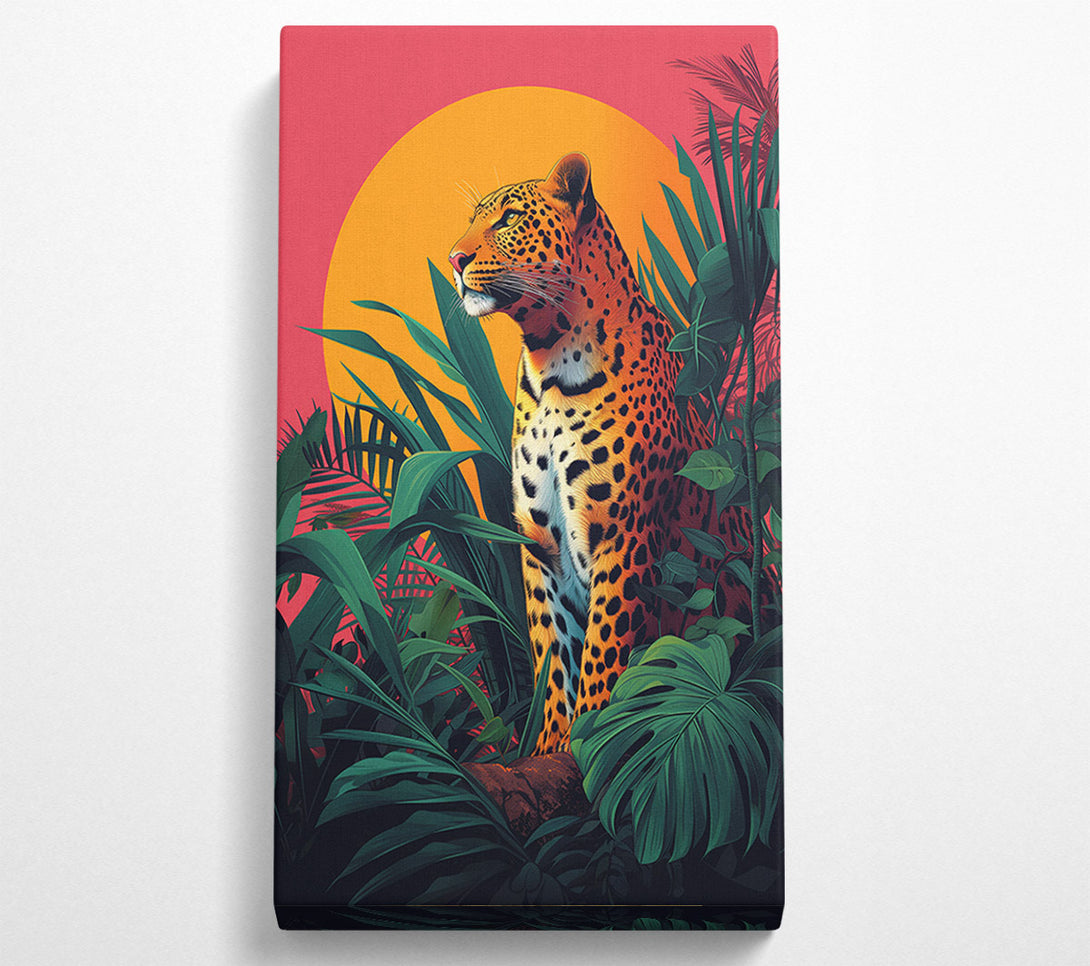  A Canvas Print of Bold Leopard Modern Canvas Art