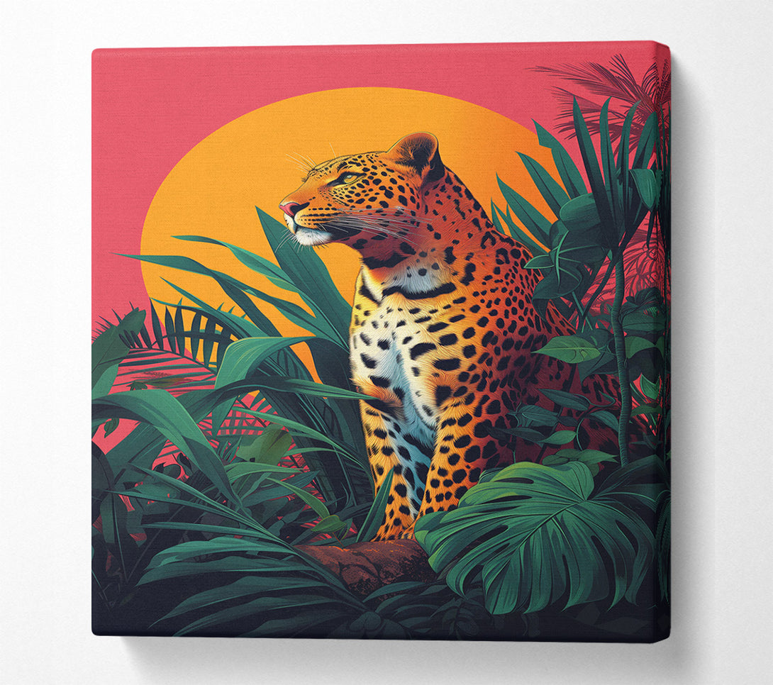  A Canvas Print of Bold Leopard Modern Canvas Art