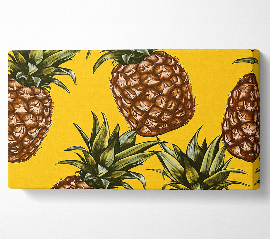  A Canvas Print of Bold Pineapple Canvas Wall Art