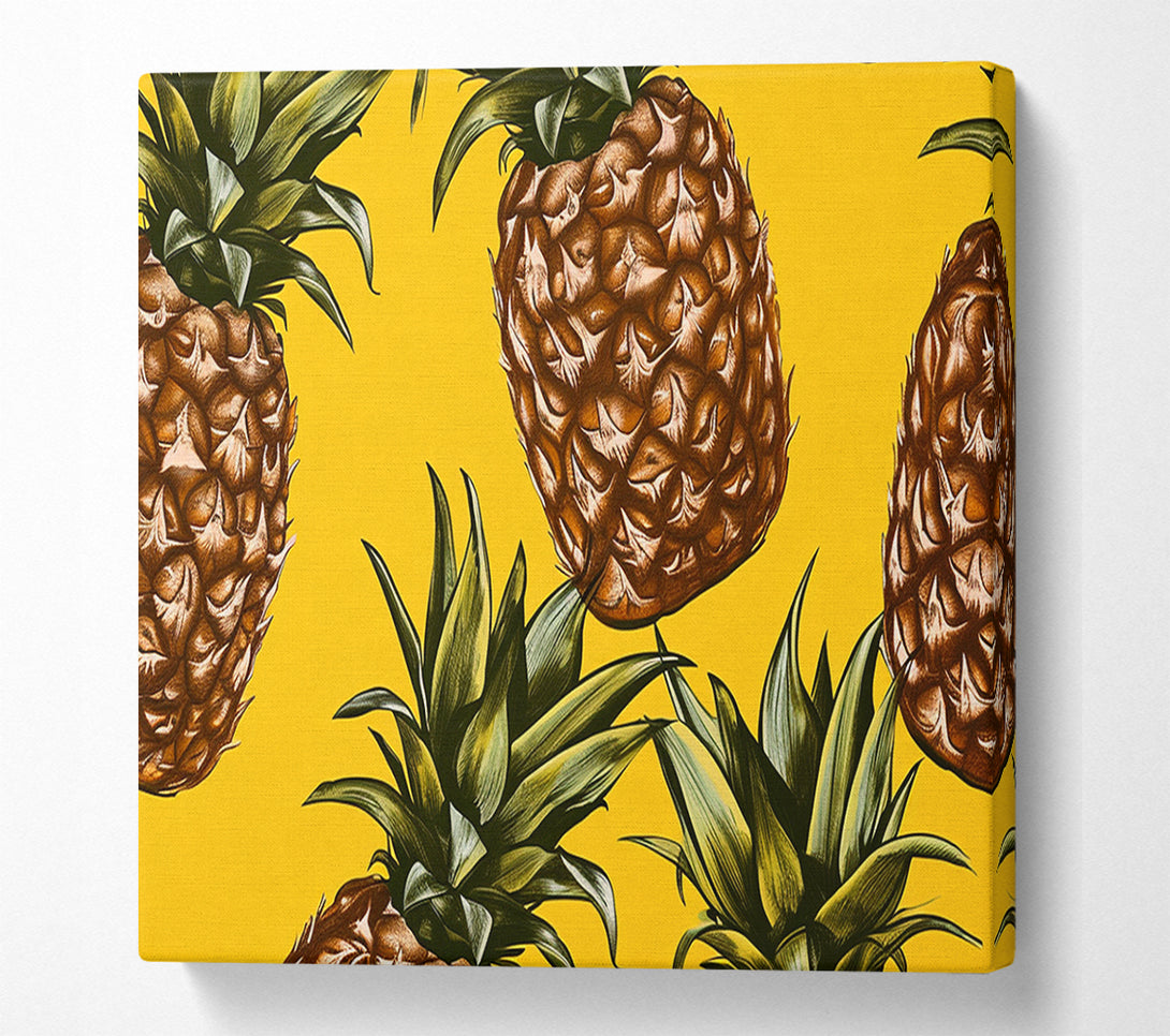  A Canvas Print of Bold Pineapple Canvas Wall Art