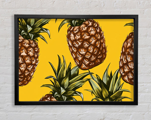Bold Pineapple Framed Print