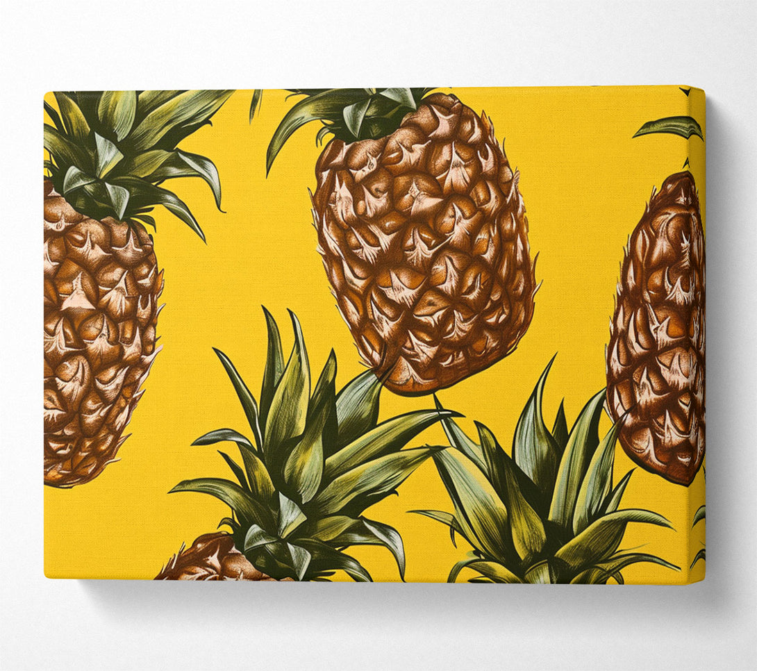  A Canvas Print of Bold Pineapple Canvas Wall Art