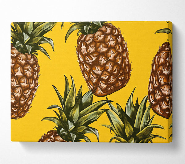  A Canvas Print of Bold Pineapple Canvas Wall Art