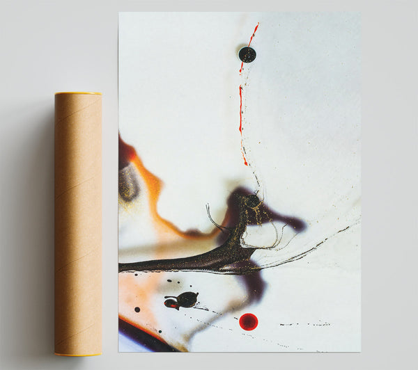 Red, Black & Gold Flow Giclee Print