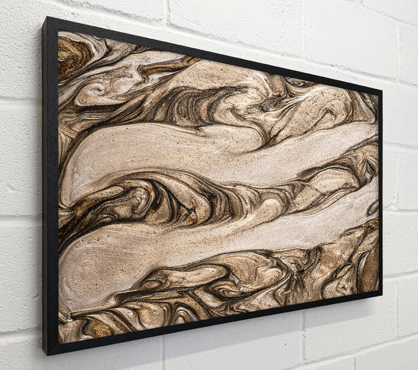 Gold Swirling Abstract