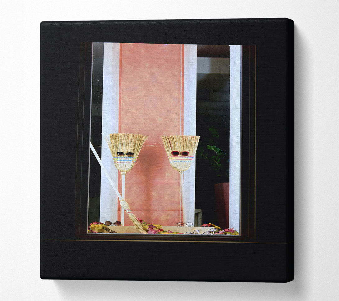  A Canvas Print of Peachy Broomstick Vision Canvas Art