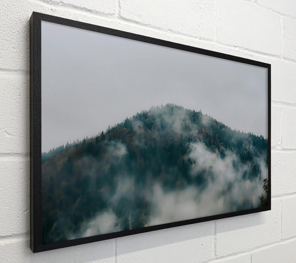 Gray Foggy Mountainside