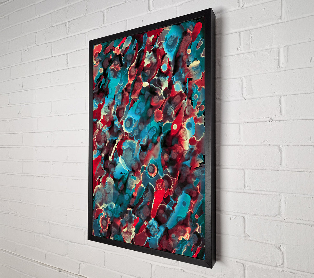  A Canvas Print of Crimson And Teal Dreams Canvas Wall Art