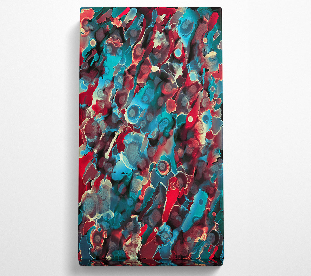  A Canvas Print of Crimson And Teal Dreams Canvas Wall Art
