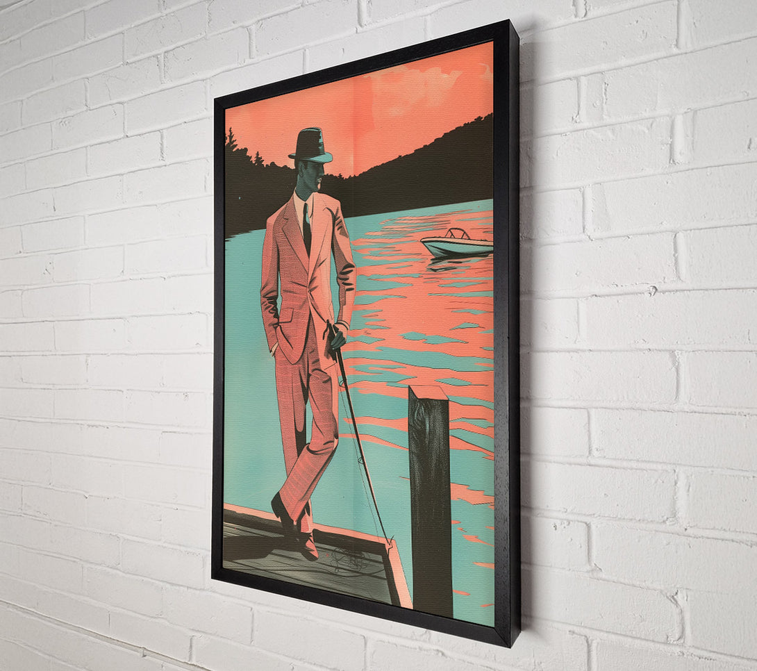  A Canvas Print of Bossman Fishing Canvas Wall Art