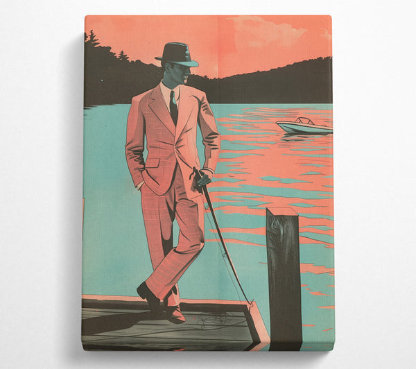  A Canvas Print of Bossman Fishing Canvas Wall Art