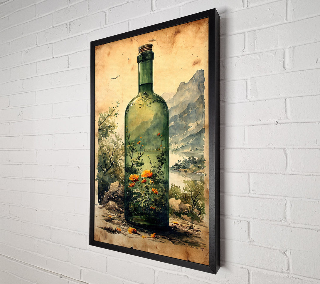  A Canvas Print of Botanic Bottle Canvas Print