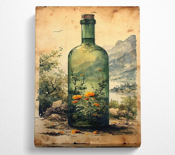  A Canvas Print of Botanic Bottle Canvas Print