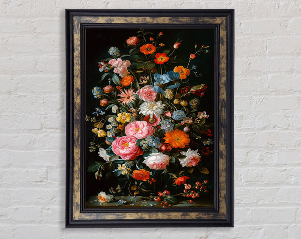 Bouquet Of Flowers Framed Print