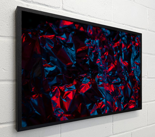 Crimson Crumpled Reflections