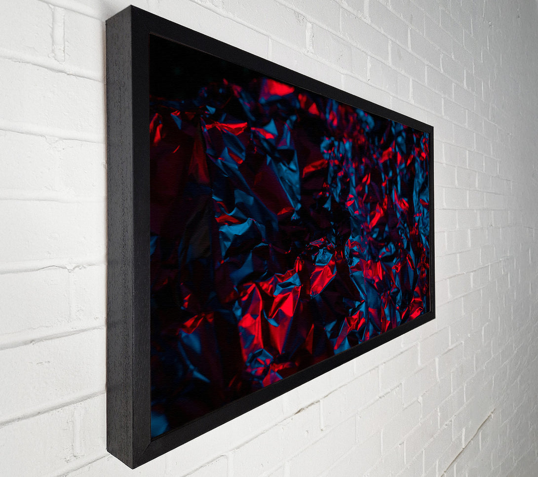  A Canvas Print of Crimson Crumpled Reflections Canvas Print