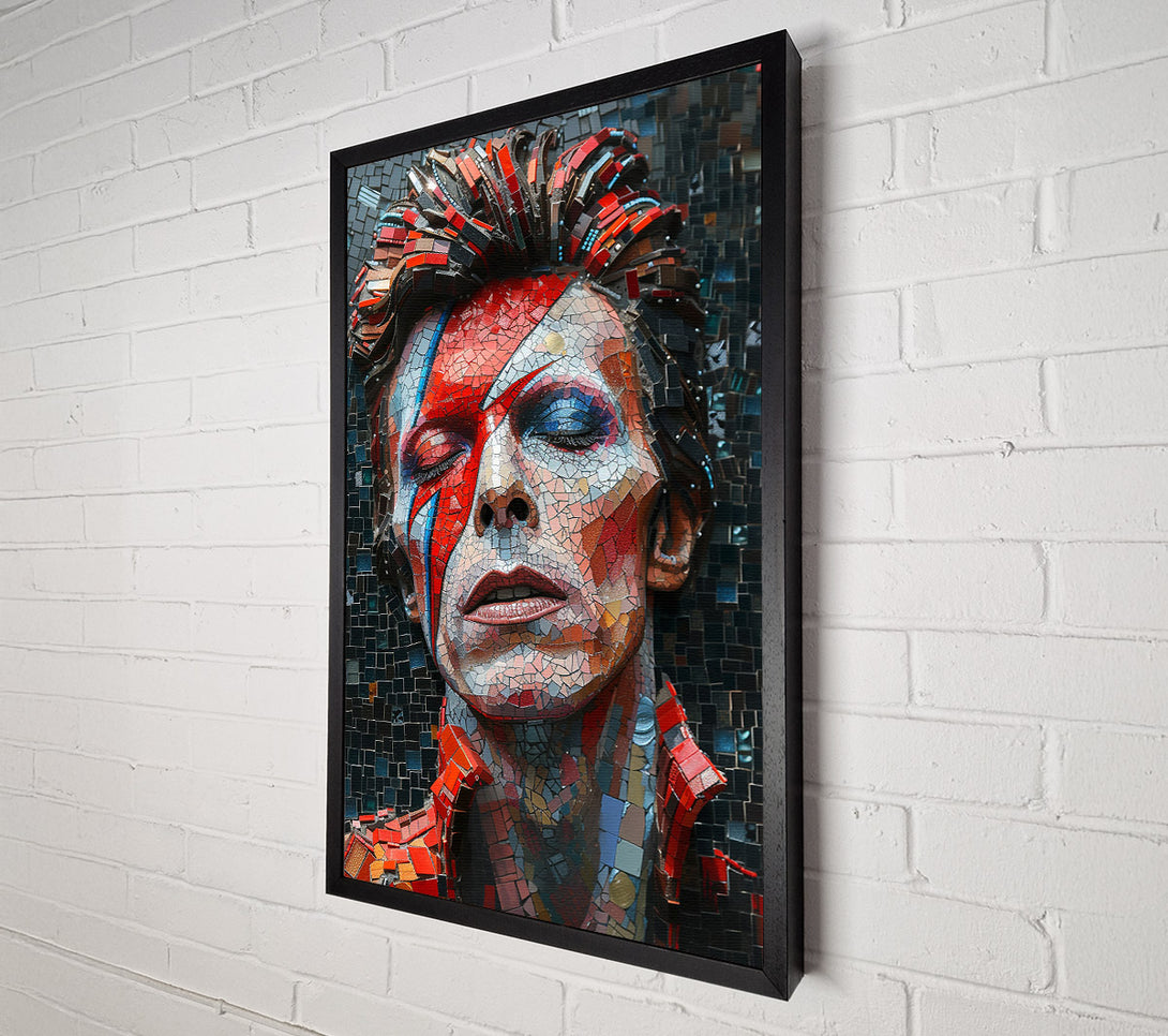  A Canvas Print of Bowie Mosaaic Canvas Print