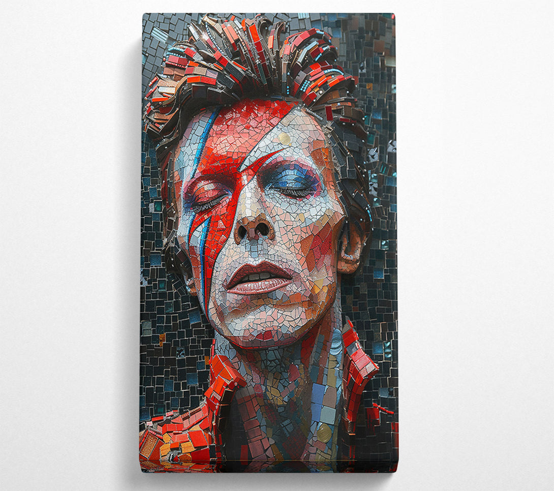  A Canvas Print of Bowie Mosaaic Canvas Print