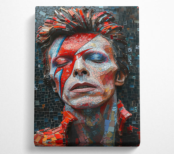  A Canvas Print of Bowie Mosaaic Canvas Print
