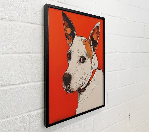 Orange Dog Portrait