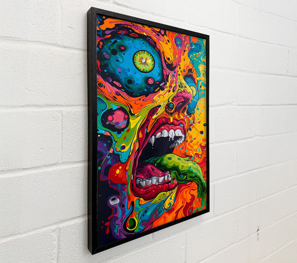 Orange Abstract Scream