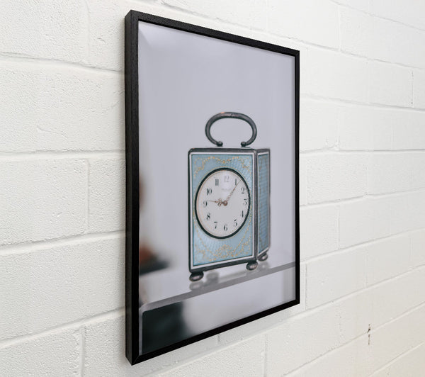 Pale Blue Antique Clock
