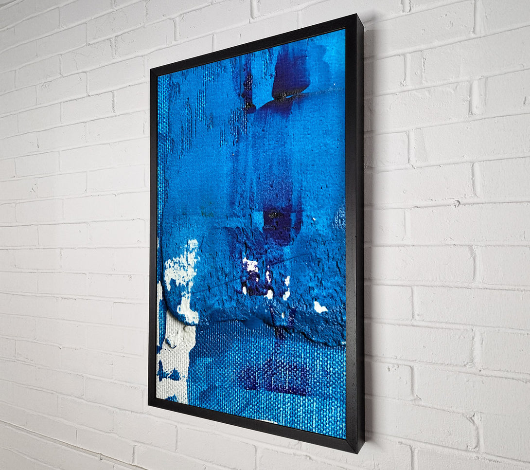  A Canvas Print of Azure Canvas Strokes Canvas Wall Art