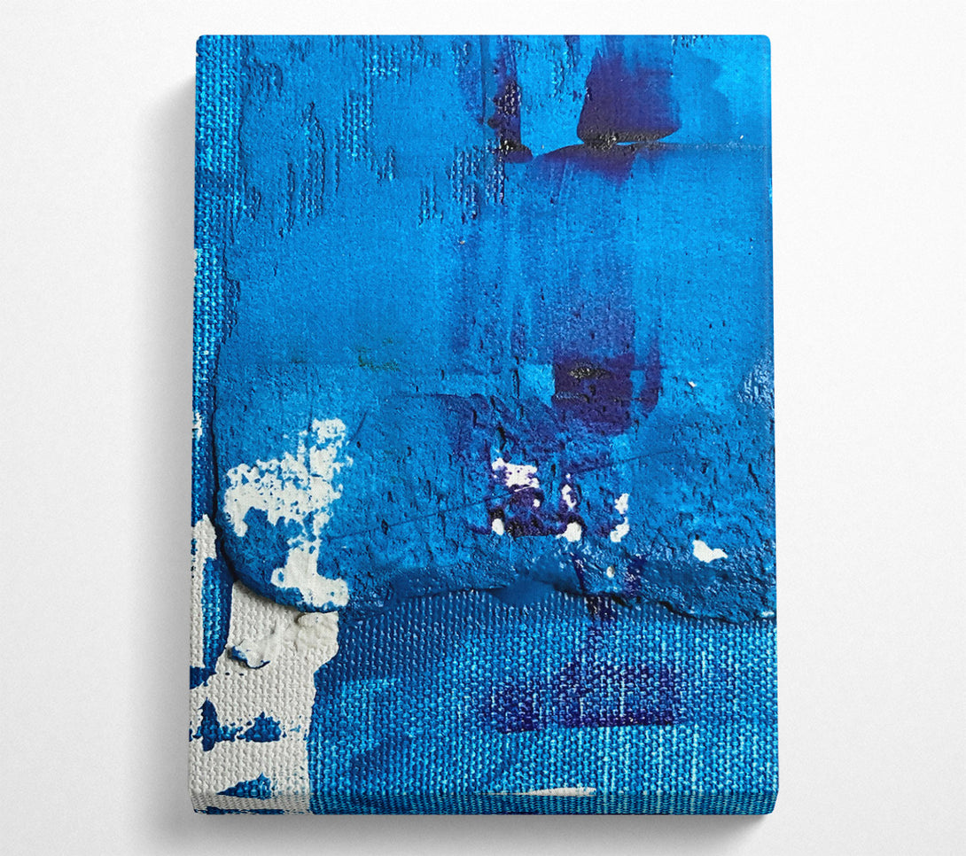  A Canvas Print of Azure Canvas Strokes Canvas Wall Art