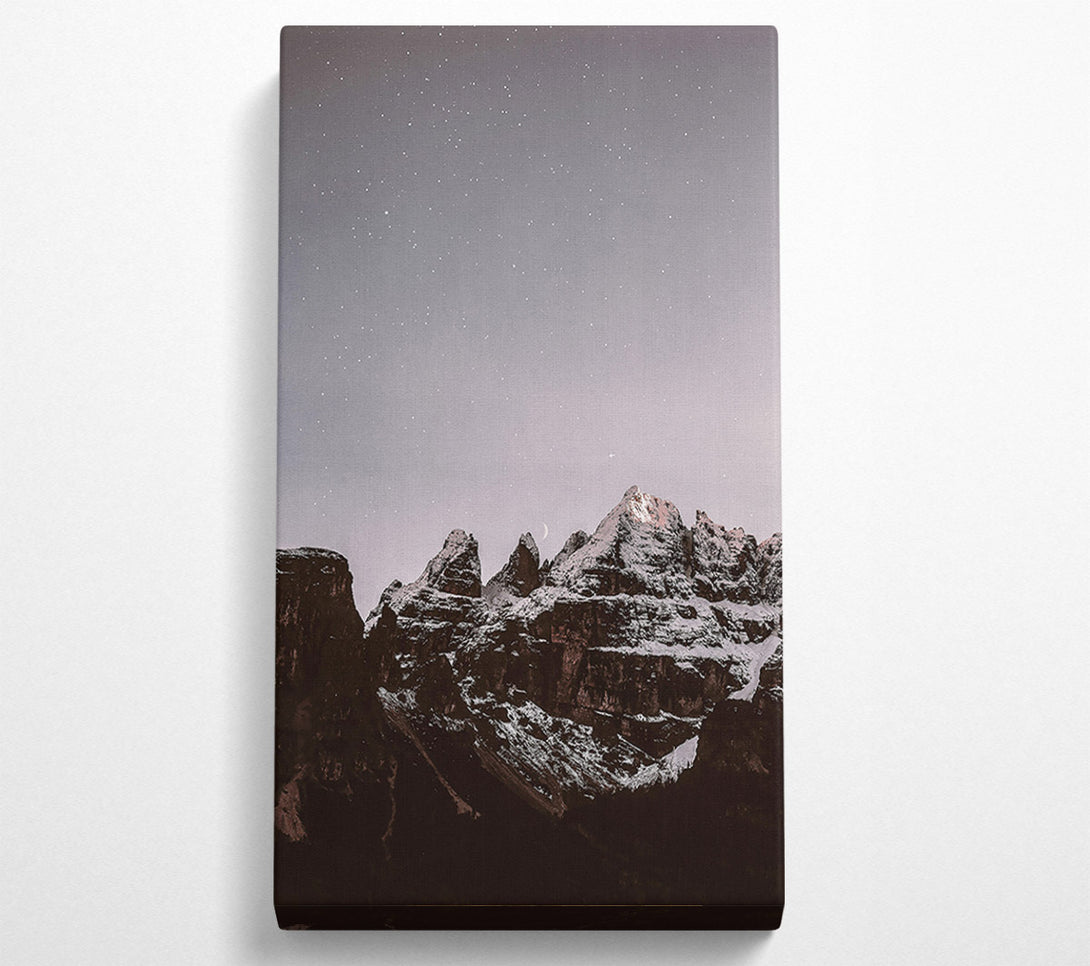  A Canvas Print of Lavender Night Peaks Canvas Art