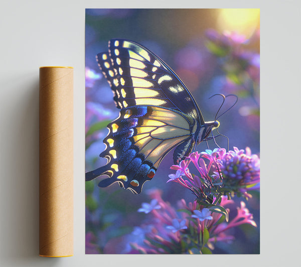 Golden Wings Of Dawn Print