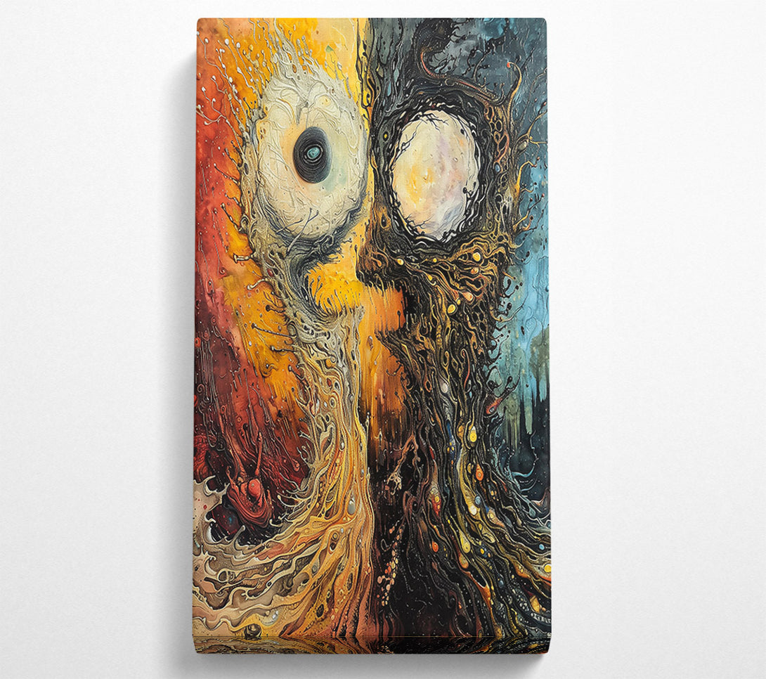  A Canvas Print of Golden Oceanic Embrace Canvas Art