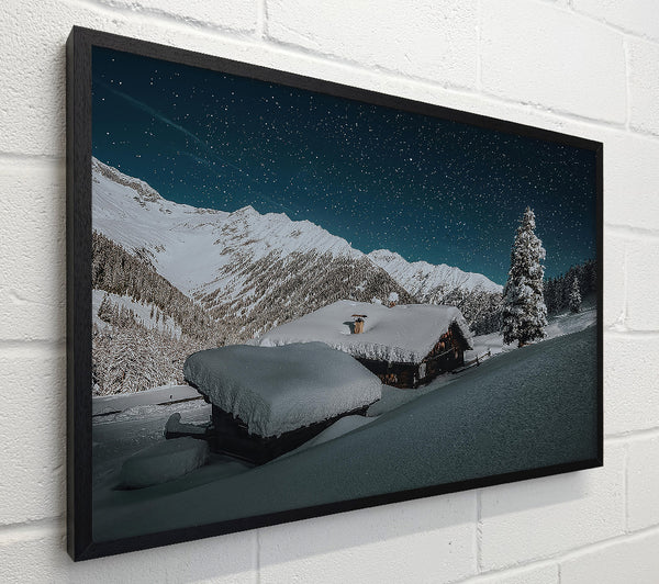 Blue Night Snowscape