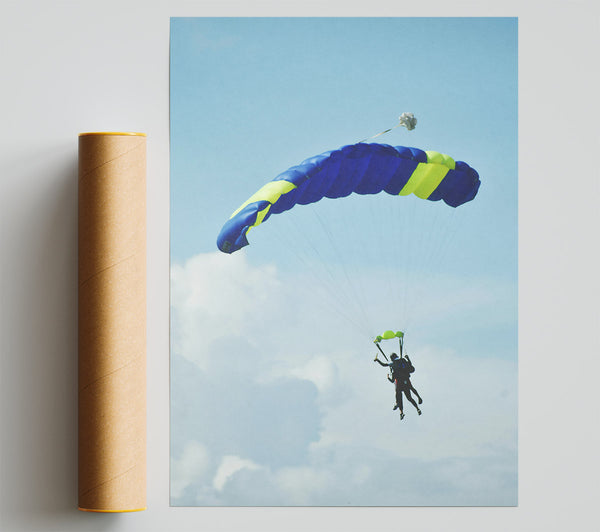 Blue Sky Tandem Jump Poster