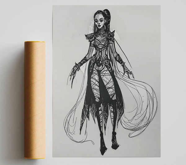 Black Raven'S Embrace Poster