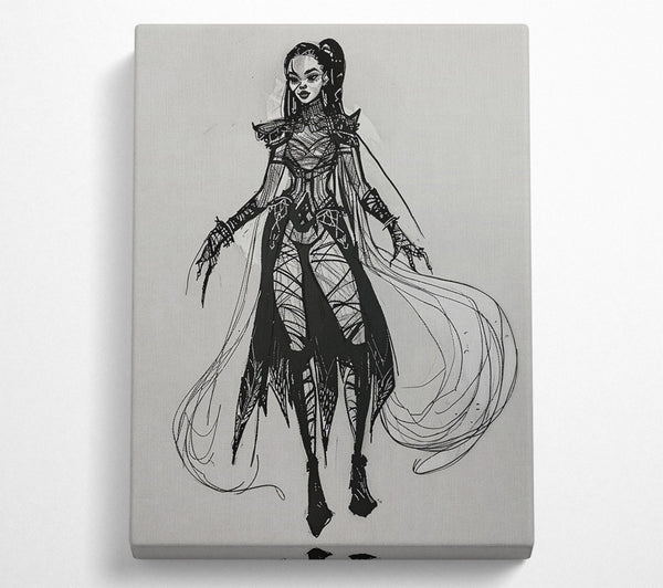  A Canvas Print of Black Raven'S Embrace Canvas Art