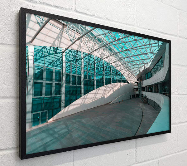 Teal Glass Interior