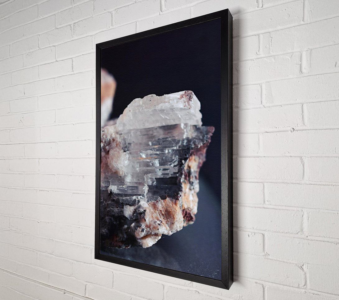  A Canvas Print of White Crystal Fracture Canvas Print