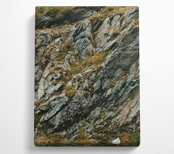  A Canvas Print of Gray Mountainside Layers Canvas Art