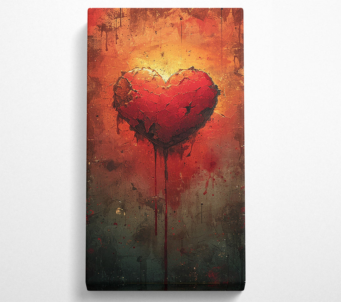  A Canvas Print of Broken Heart Canvas Print
