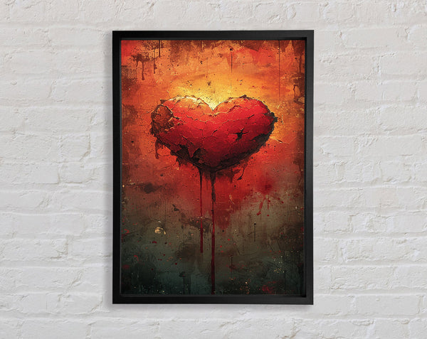 Broken Heart Framed Print