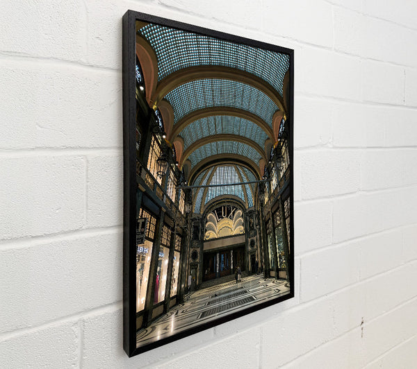 Green Glass Arched Ceiling