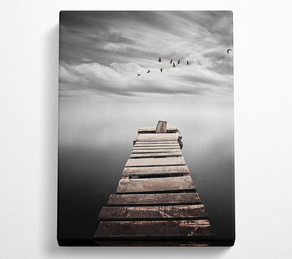  A Canvas Print of Broken Pier Canvas Wall Art