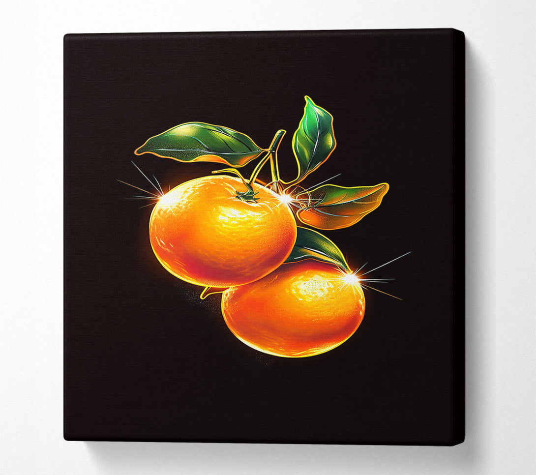  A Canvas Print of Golden Orange Glow Canvas Art