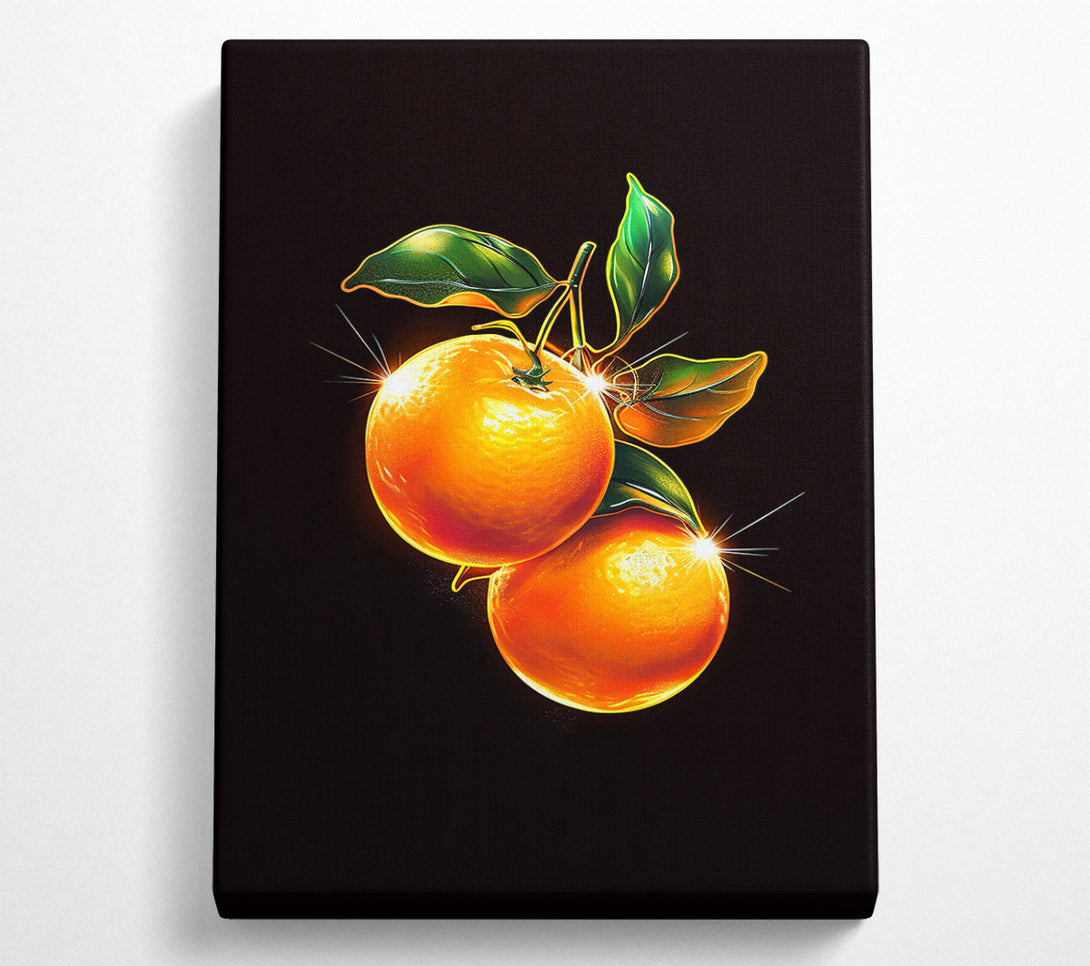  A Canvas Print of Golden Orange Glow Canvas Art